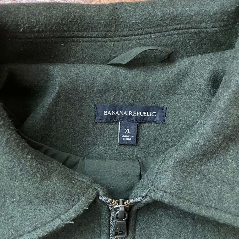 Banana Republic Women's Dark Green Utility Jacket size XL - Picture 10 of 16